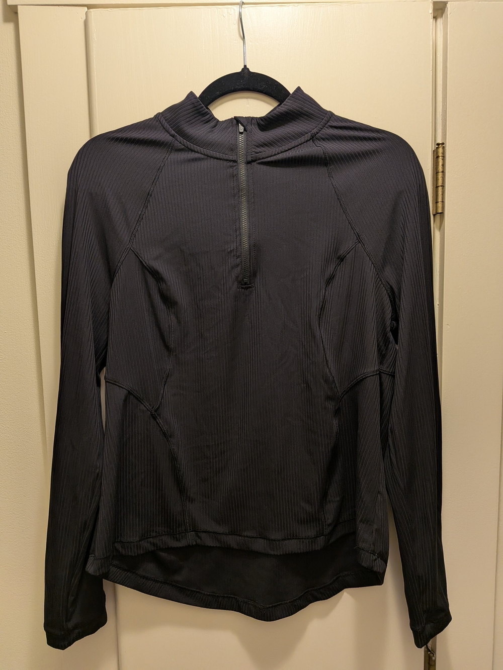 Spyder Active Black Long Sleeve Quarter-Zip Pullover Size Large